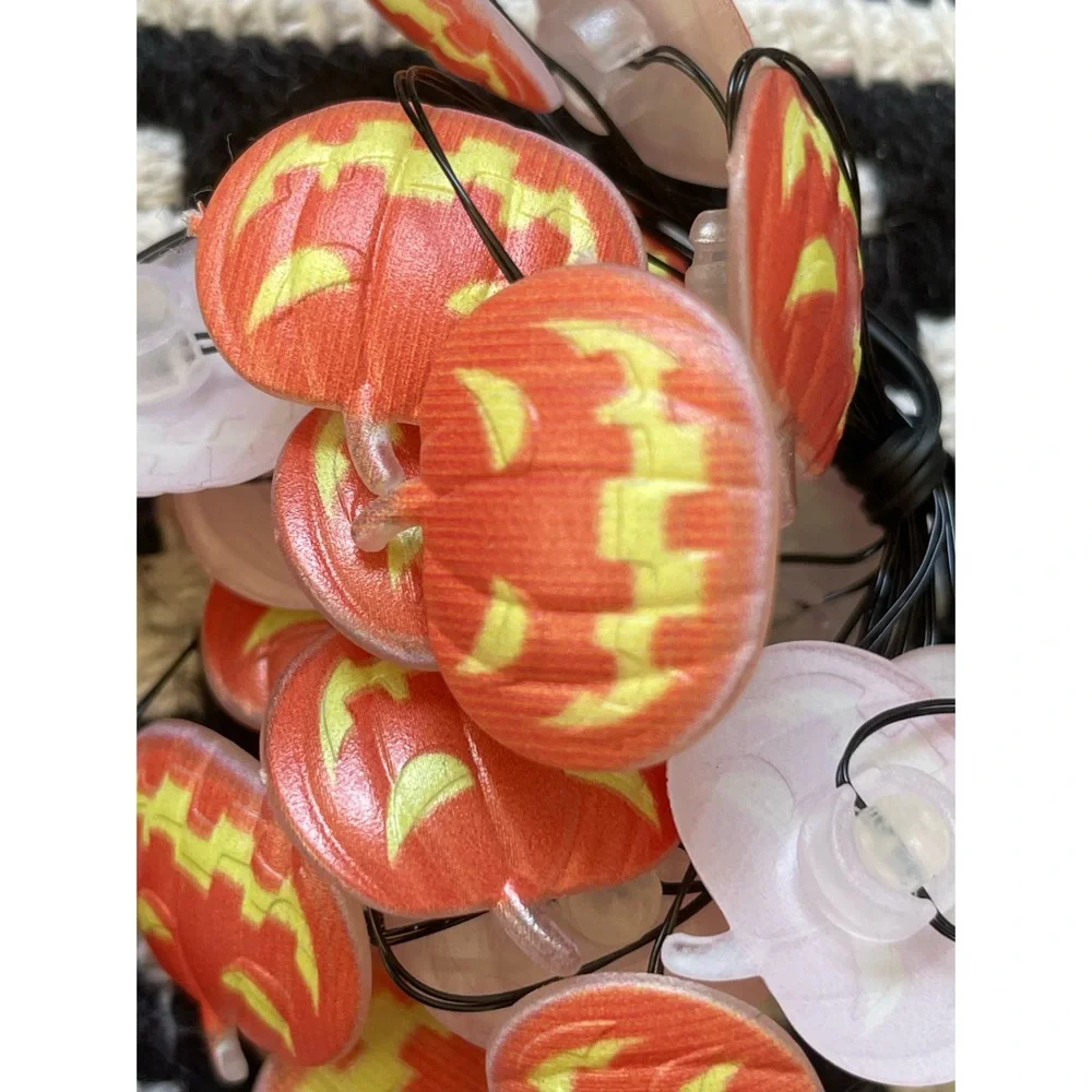 Bundle Of 11 Halloween Pumpkin String Lights